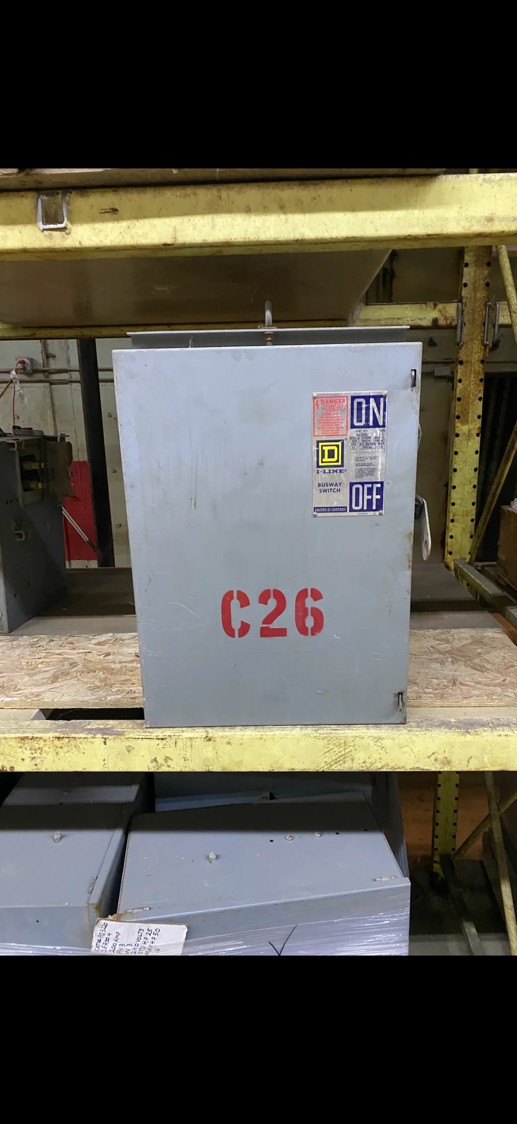 Square D I-Line busway switch from owner inventory